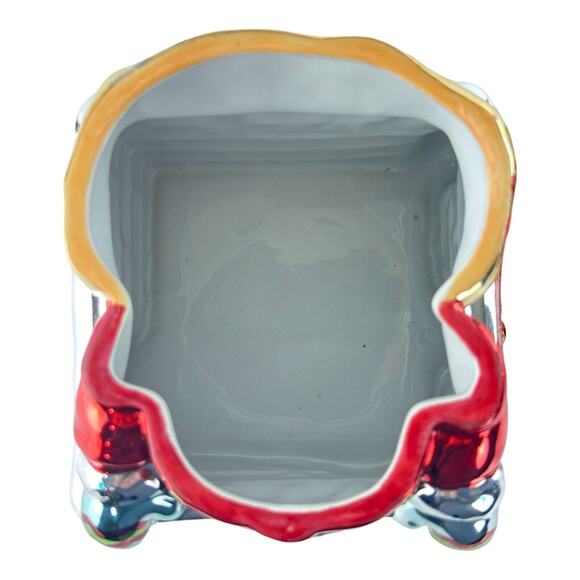 Portmeirion Studio A Christmas Story Santa Treat Jar Ceramic Metallic Glaze - Picture 10 of 16